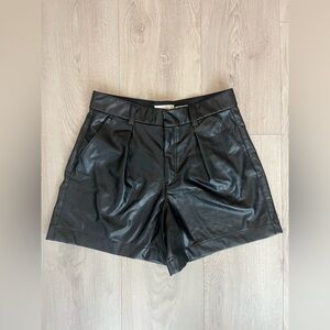 Abercrombie Vegan Leather shorts!